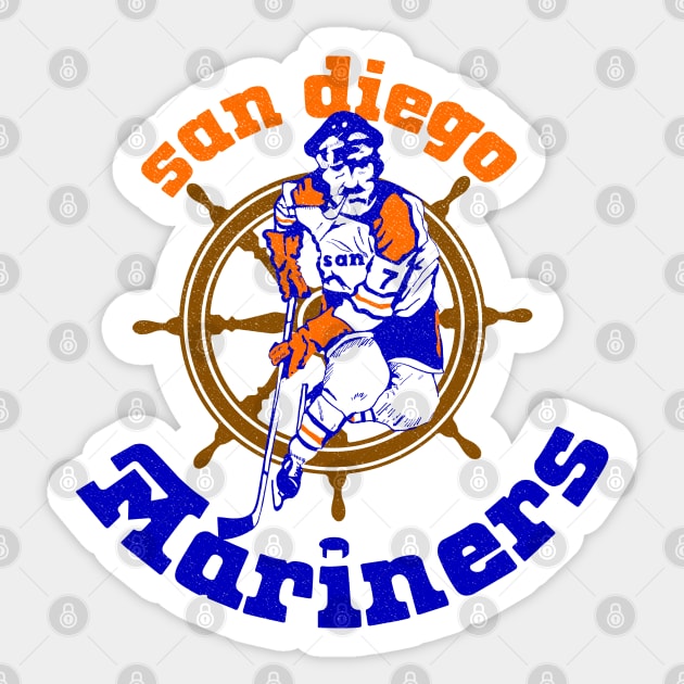 Retro San Diego Mariners Hockey 1974 Sticker by LocalZonly